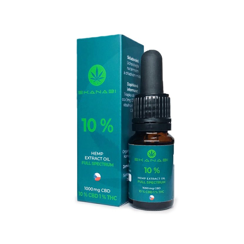 CBD olej 10% full spectrum 10ml - 1%THC