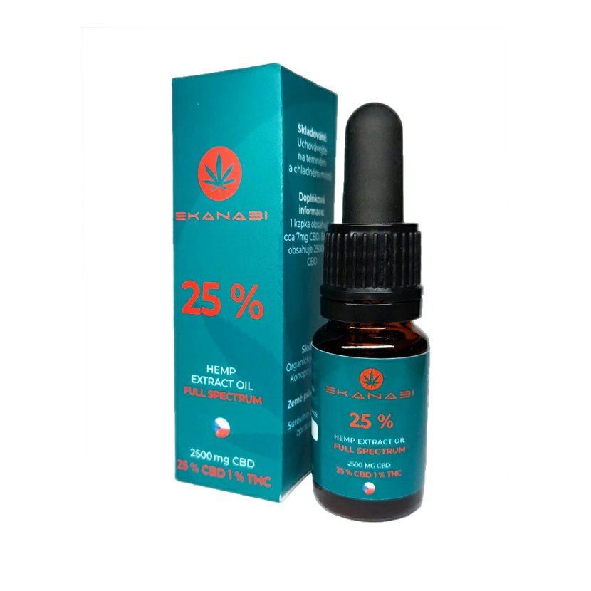 CBD olej 25 % full spectrum 10 ml